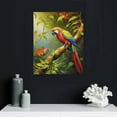 thumbnail image 4 of Nawypu Parrot Wall Art: Tropical Rain Forest Animal Picture Canvas Print Painting For Living Room Wall Decor - Beautiful Bird Framed Poster Farmhouse Modern Home Decorations, 4 of 4
