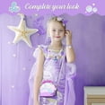 thumbnail image 7 of Belle&Birdie Mermaid Purse for Girls, Little Girl Purse with 6pcs Dress Up Jewelry Set Pretend Play Kids Accessories, Birthday Mermaid Toys for Girls, Kids,Toddler, 7 of 7