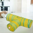 thumbnail image 3 of Túnel para gatos Yuyangstore Juguetes Interactivos plegables Color Azul Amarillo, 3 of 8