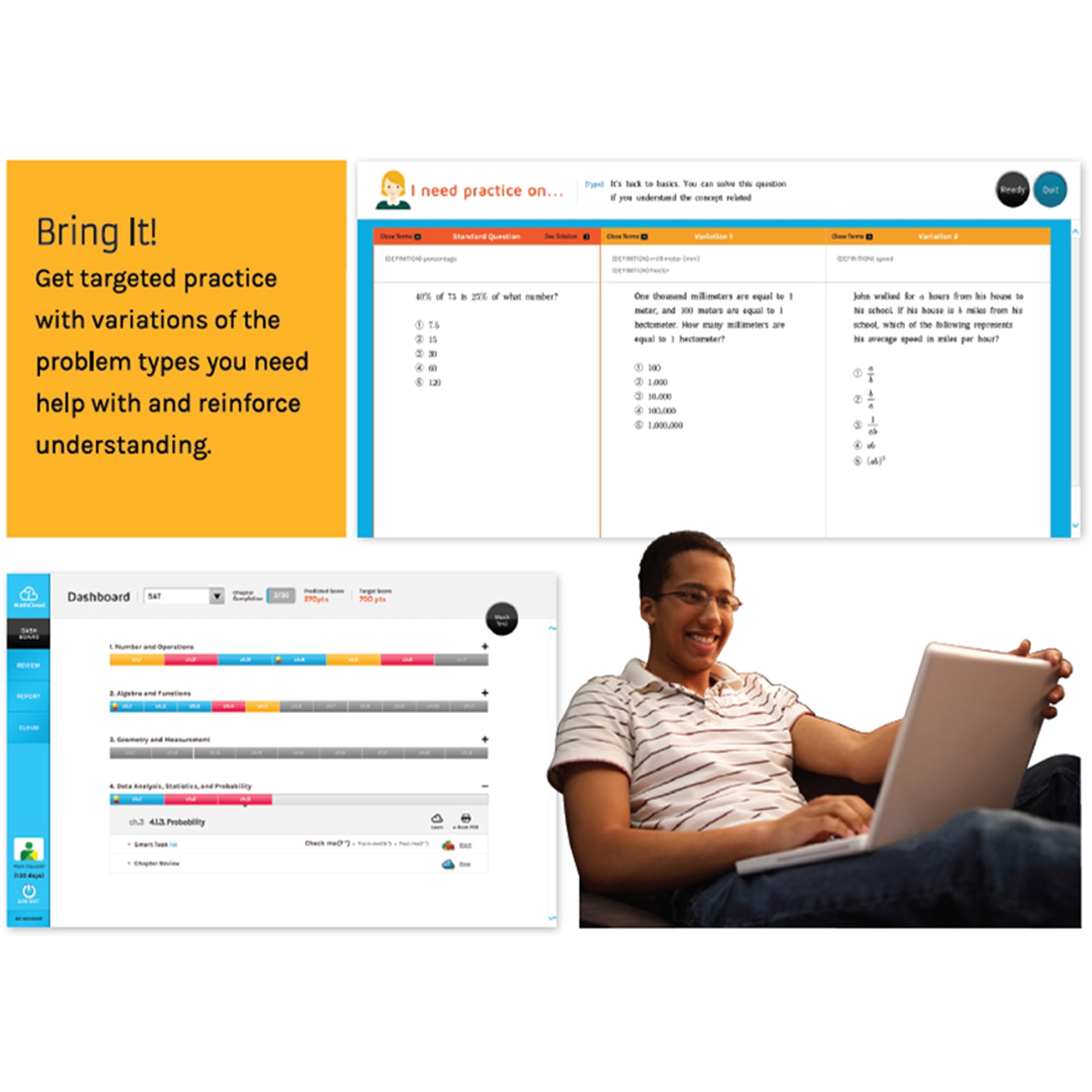 MathCloud MathCloud SCAT Math Grade 6 Assessment 12 Year-14 Year, Academic Training Course