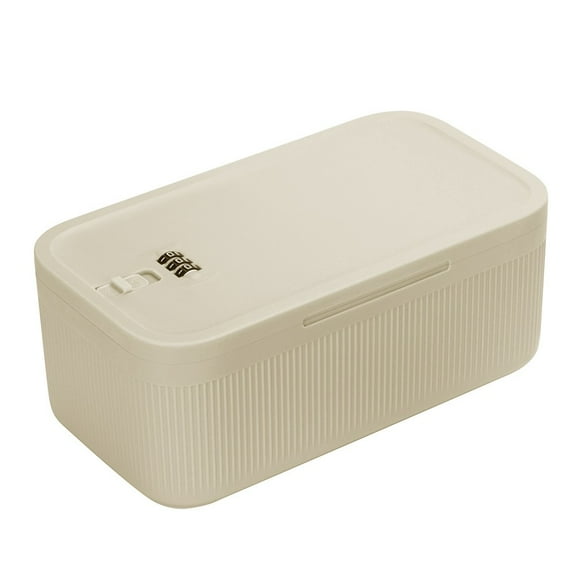Lockable Storage Box: Secure Your Phone & Snacks, Unplug for Focus!
