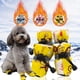 thumbnail image 2 of Juego de cubiertas de zapatos impermeables para perros, zapatos silenciosos antideslizantes de suela suave reutilizables, botas cálidas de invierno para cachorros para días lluviosos al aire libre, 4, 2 of 4