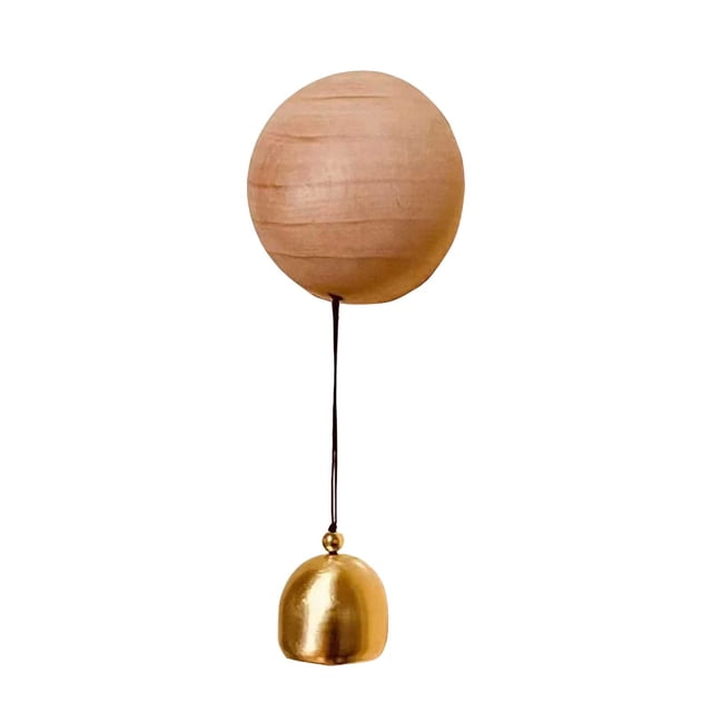 Timbre de madera para puerta de entrada - Sonido melodioso, Madera maciza, Fácil instalación - Decoración para el hogar, Alerta de timbre, Regalo de inauguración de la casa