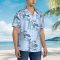 thumbnail image 5 of Cute Dolphins Hawaiian Shirts For Men, Summer Short-Sleeve Relaxed-Fit Button-Down Shirts Small, 5 of 9