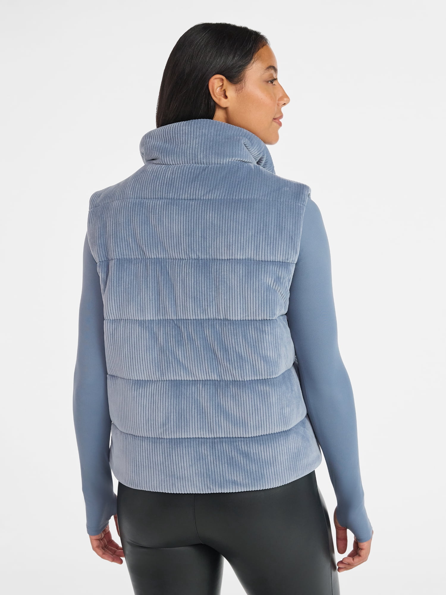 Avia Women's and Women's Plus Velour Ribbed Vest, Sizes XS-4X