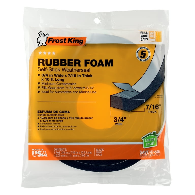 Frost King Available R734H Sponge Rubber Foam Tape 3/4