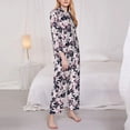 thumbnail image 3 of Sikiie Lilies Flowers Women's Long-Sleeve Shirt and Full-Length Bottom Pajama Set (s-xxl)-X-Large, 3 of 7