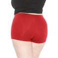 thumbnail image 3 of Stretch Is Comfort Women's Nylon/Spandex Booty Shorts | Small- 3x, 3 of 6