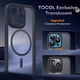 thumbnail image 5 of Funda magnética TOCOL 3 en 1 para iPhone 15 Pro con caída de 4 m, negra, 5 of 7