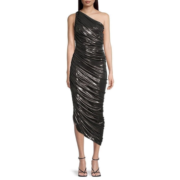 Norma Kamali Women's Diana Metallic Ruched One-Shoulder Gown M B4HP -  Walmart Business Supplies
