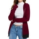 thumbnail image 1 of Sudadera con capucha para mujer, bolsillos empalmados, manga larga, vendaje en la espalda, con cordones, cremallera, sudaderas con capucha, abrigo Fridja  po159, 1 of 6