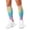 White-2, variant on 3D Printed Calf Compression Sleeves, 360 Seamless Leg Sleeves for Running, Cycling & Sports, One Size, Rainbow Print