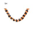 thumbnail image 2 of Halloween Foil Fringe Curtains Orange Purple Black Metallic Streamers Party Decoration Wall Door Decor Spooky Holiday Backdrop Home Celebration Display Indoor Event Ornament Seasonal, 2 of 9