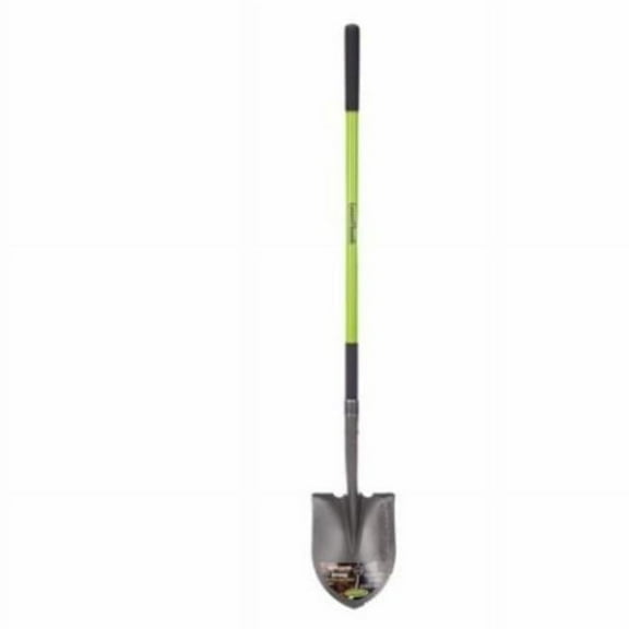 Round Point Garden Shovel with Fiberglass Handle