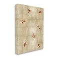 thumbnail image 3 of Red Hummingbirds Flying Pattern Animals & Insects Graphic Art Gallery Wrapped Canvas Print Wall Art, 3 of 7