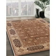thumbnail image 2 of Ahgly Company Indoor Rectangle Mid-Century Modern Brown Sand Brown Oriental Area Rugs, 2' x 4', 2 of 6