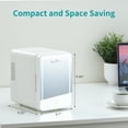thumbnail image 5 of Iceblue 4L Mini Fridge, White Skincare Compact  Refrigerator Glass Door, 5 of 7