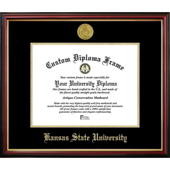 Kansas State Petite Diploma Frame
