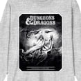 thumbnail image 6 of Dungeons & Dragons Gray Wizards & Dragons Cover Art Crew Neck Long Sleeve Athletic Heather Adult Tee-3XL, 6 of 7