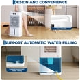 thumbnail image 5 of GOCAPTAIN Evaporative Air Cooler with 2.6 Gal Tank, Remote Control & 12H Timer, Portable Swamp Cooler for Bedroom, Home, Office, White FK2408Y, 5 of 7