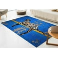 thumbnail image 3 of Home Decor Rug, Modern Rugs, Street Rugs, Printed Rugs, Banksy Leopard Rug, Soft Rugs, Painting Rugs, Leopard Graffiti Rug, Customs Rug, 2.6'x6.5' - 80x200 cm, 3 of 8