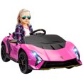 thumbnail image 1 of Qaba 12V Lamborghini Licensed Electric RC Car for Kids, Toddler Ride on Toys Gift, Pink, 1 of 9