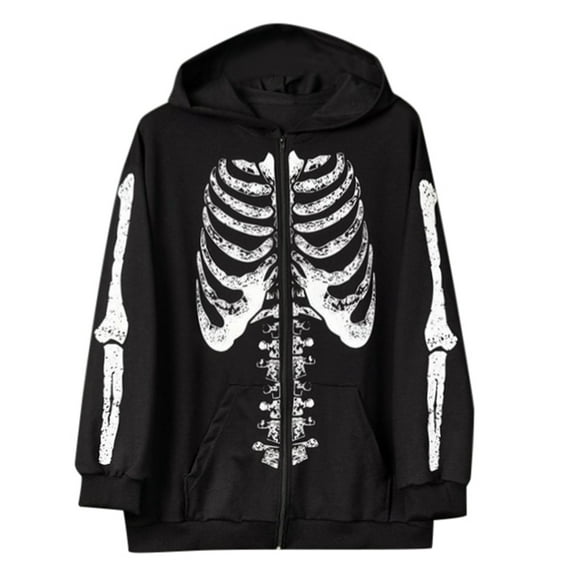 JHLZHS Men Hoodies Zip up Usa Men's Street Fashion Autumn Winter Dark Style Vintage Print Zipper Hoodie Cardigan Coat Casual Round Neck Hoodie Sweatshirts Men Zipper Hoodies for Men