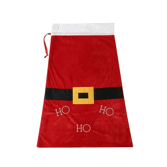 JVBTVB Extra Large Velvet Santa Claus Christmas Gift Bag with Drawstring, Red Velvet Holiday Gift Sack for Kids, Toys Decor, 28.7" H x 20.9" W