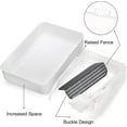 thumbnail image 4 of Open Top Cat Litter Box with High Side, Anti-Splashing Cats Litter Pan with with Litter Sifting Scoop, Semi-Closed Detachable Cat Cleaning Basin Kitten Toilet for Small Animal/Rabbit, 4 of 7