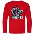 thumbnail image 3 of Inktastic Knights Long Sleeve Youth T-Shirt, 3 of 5