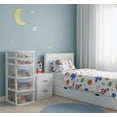 thumbnail image 4 of Italhome Cajonera De Plástico, Cajonera Organizador Multiusos De Color Blanco Con 5 Cajones Transparentes Fox, 4 of 7