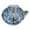 Blue, variant on Ceramic Berry Bowl, Fruit Washer Colander, Kitchen Drain Basin, Self-Rotating Quick Dry Ceramic Strainer Bowl(Red)