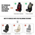 thumbnail image 6 of VEVOR Seat Covers, Universal Car Seat Covers Front Seats, 2pcs Faux Leather Seat Cover, Semi-enclosed Design, Detachable Headrest and Airbag Compatible, for Most Cars SUVs and Trucks Beige, 6 of 9