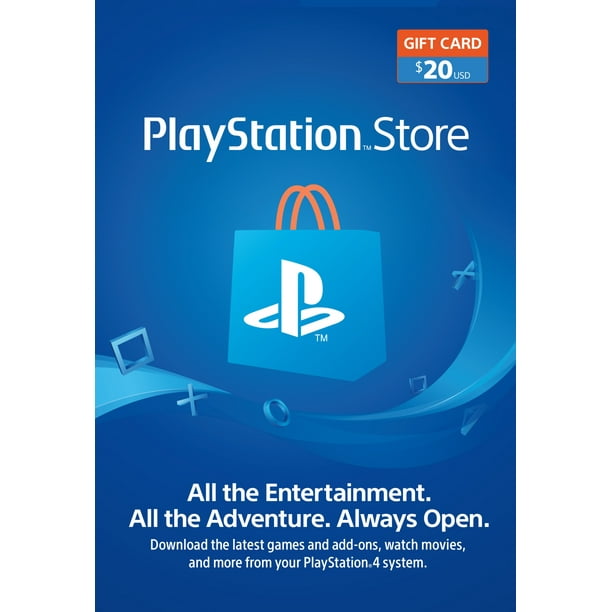 Playstation Store 20 Gift Card Sony Digital Download Walmart Com Walmart Com - roblox gift card walamrt