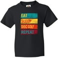 thumbnail image 3 of Inktastic Disc Golfer Eat Sleep Disc Golf Repeat Youth T-Shirt, 3 of 5