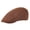 Coffee, variant on Men Woolen Newsboy Flat Cap, Soft Fitted Driving Cabbie Hat, Retro Style Peaked Cap for Spring And Autumn Casual Daily Wear