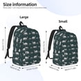 thumbnail image 4 of Balery Turtle Chrysanthemum Vintage Canvas Backpack for Men and Women - Large Capacity, Durable Travel Laptop Bag for School, Work, Hiking, and Outdoor Activities, 4 of 7