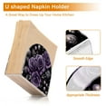 thumbnail image 5 of Yayeee Napkin Holder for Table Kitchen Paper Tissue Organization, Purple Roses, 5 of 8