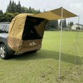 thumbnail image 1 of 2X LADUTA Car Trunk Tent Sunshade Rainproof Tailgate Shade Awning Tent Brown, 1 of 10