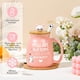 thumbnail image 3 of Taza de café BigNoseDeer Cat, 380 ml, cerámica, color rosa, set de regalo, 3 of 9
