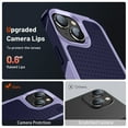 thumbnail image 5 of ELEHOLD for iPhone 14 Plus 2022 Fit Case, Military-Grade Dual Layer Raised Frame Screen & Camera Lens Protective Armor Hybrid PC+TPU Anti-Drop Shockproof Slim Rugged Case,Purple, 5 of 8