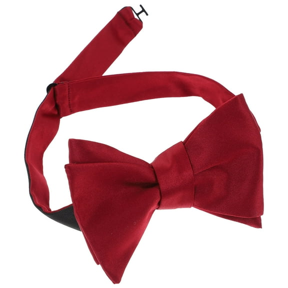 Soimiss Red Men Bow Tie Formal Self Tie Bowtie for Business Wedding and Formal Occasions