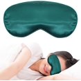 thumbnail image 1 of ORUYROP Eye Sleep Mask, Sleeping Eye Mask Silk Cover Blinder Blindfold Soft Adjustable Strap For Travel Sleeping Work Naps Meditation, 1 of 7