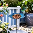 thumbnail image 6 of Detachable Flower Shaped Bird Feeder, No Mess Bird Feeder, Weather Resistant Ground Plug-in Water Dispenser, Automatic Bird Feeder, Metal Petal Ground Stake Feeder for Bird Feeding 1Pcs, 6 of 8