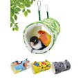 thumbnail image 1 of 1pc Random Color Cartoon Printed Lamb Velvet Hammock For Parrot, Hamster, Bird, Etc. Suitable For Autumn Winter, 1 of 5
