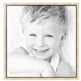 thumbnail image 2 of ArtToFrames 34" x 35" Silver with Black Lip Picture Frame, 34x35 inch Multi Wood Poster Frame (WOM-5193),  Pack, 2 of 7