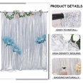 thumbnail image 4 of Cortinas TCBESTO con fondo de lentejuelas plateadas de 121,9 x 243,8 cm, 2 paneles, 4 of 6