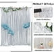 thumbnail image 4 of Cortinas TCBESTO con fondo de lentejuelas plateadas de 121,9 x 243,8 cm, 2 paneles, 4 of 6
