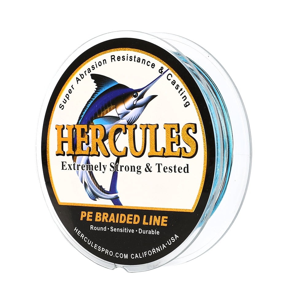 HERCULES Super Cast 100M 109 Yards Braided Fishing Line 90 LB Test for Saltwater Freshwater PE Braid Fish Lines Superline 8 Strands - Blue Camo, 90LB (40.8KG), 0.50MM