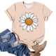 thumbnail image 3 of Camiseta de Manga Corta de Verano para Mujeres con Estampado Casual de Moda con Cuello Redondo, 3 of 5